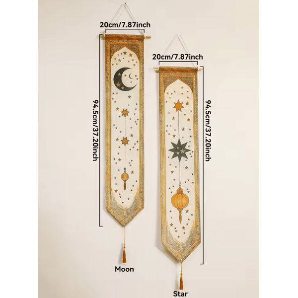 Moon & Star Wall Tapestry